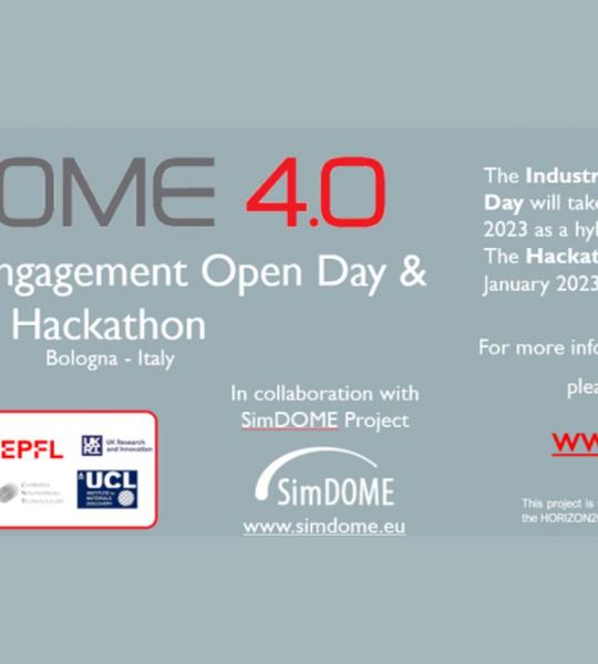 DOME 4.0 Industrial Engagement Open Day and Hackathon