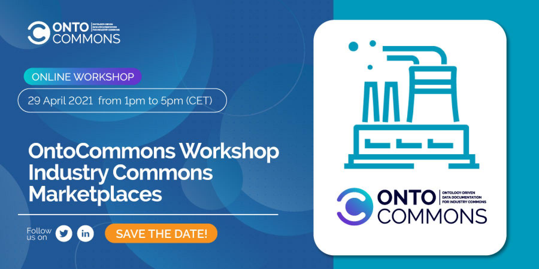 OntoCommons workshop - Industry Commons Marketplaces